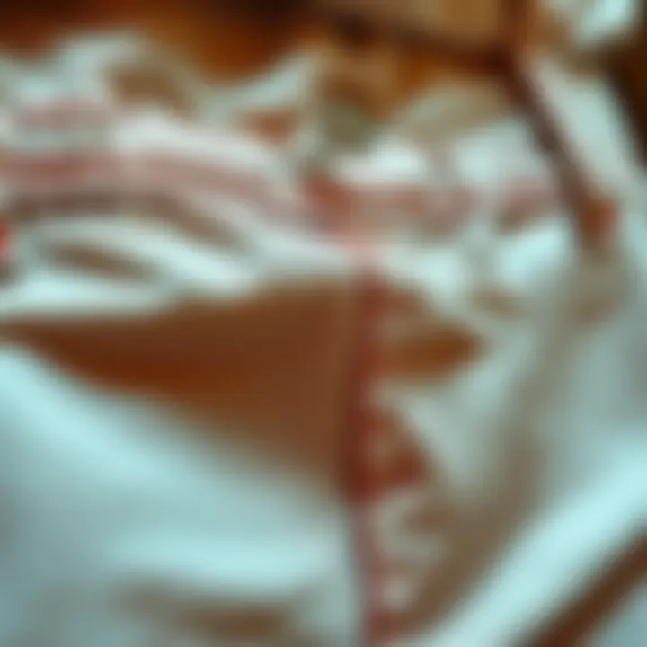 Close-up of quality fabric used in suspender shorts
