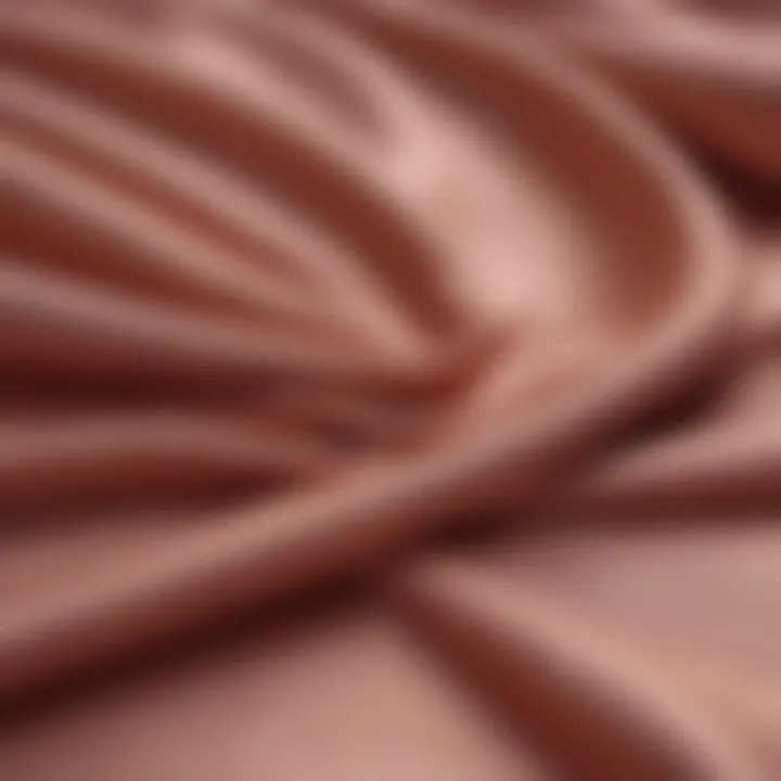 Close-up of fabric texture highlighting quality