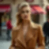 Elegant shawl collar vest styled with a chic outfit