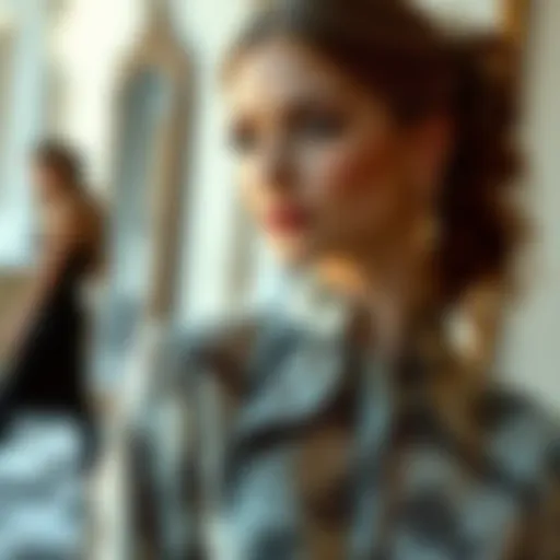 Elegant ferace design showcasing intricate patterns