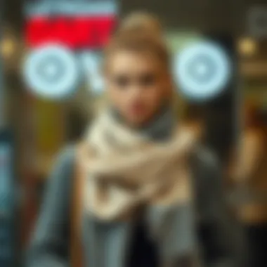 Fashion Combinations with Zipped Scarves Fashionable combination of zipped scarf with accessories