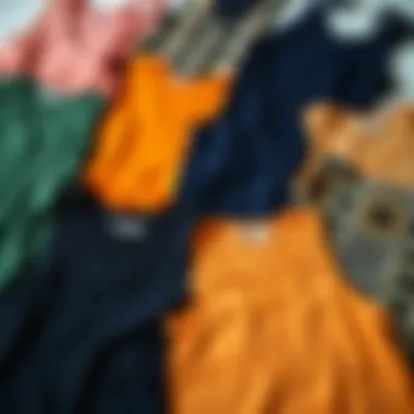 Colorful and Patterned Jersey Vests A beautiful flat lay of various jersey vests in different colors and patterns