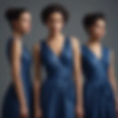 Diverse Styles of Indigo Dresses for Every Body Type Group of indigo dresses representing diverse styles
