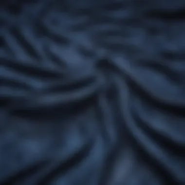 Exploring the Texture of Indigo Fabrics Close-up of indigo fabric texture
