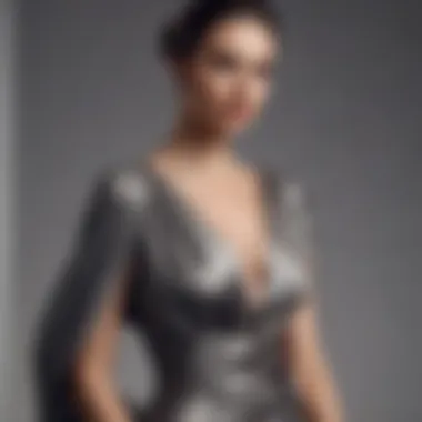 Styling a Silk Dress Fashionable styling of a silk dress with accessories