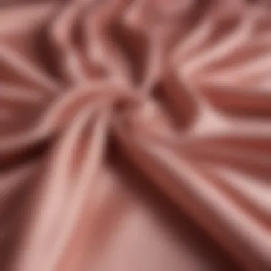 Close-up of silk fabric showcasing its texture