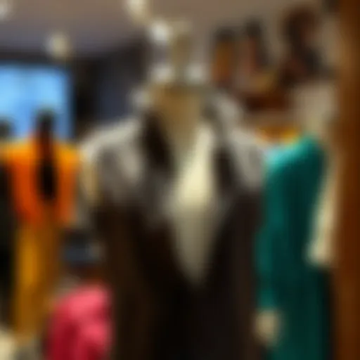 Stylish jersey vest on a mannequin showcasing modern fashion trends