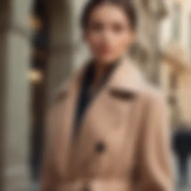 Elegance in Cashmere Elegant cashmere coat draped over a sophisticated outfit