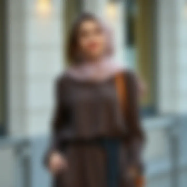 Stylish modest outfit presentation