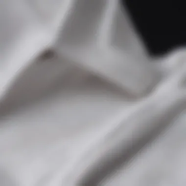Fabric Quality: An Insight into Luxury Close-up of fabric texture of a white shirt
