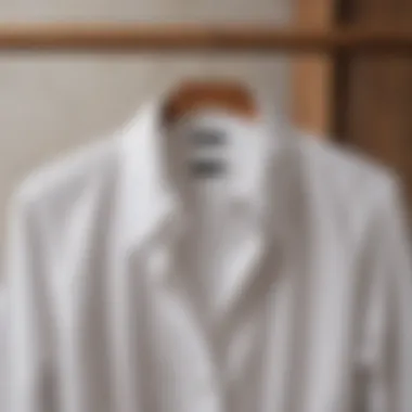 Timeless Elegance: The Classic White Shirt Classic white shirt on a wooden hanger