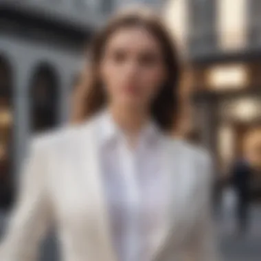 Versatile Styles: Dressing Up the Classic White shirt paired with a suit and accessories