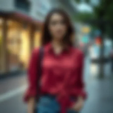 Seasonal trends featuring knotted sleeve shirts
