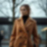 Elegant double-breasted coat showcasing timeless design