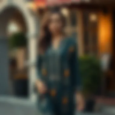 Elegance in Seasonal Tunik Fashion Elegant seasonal tunic showcasing versatility