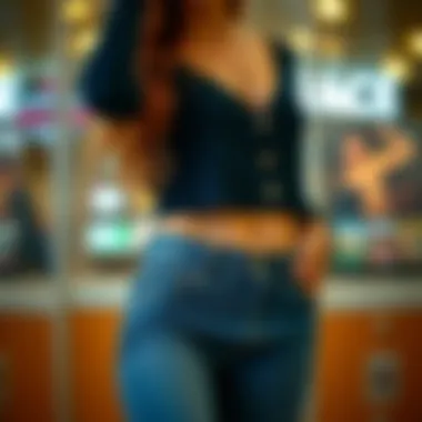 Stylish outfit highlighting the hips