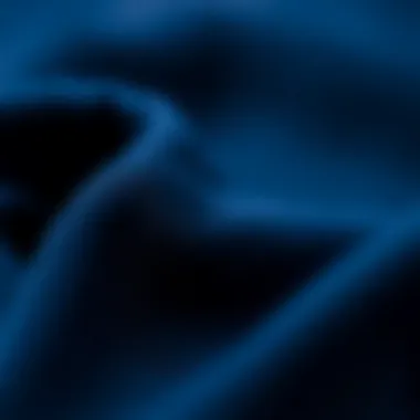 Detail shot of navy fabric texture
