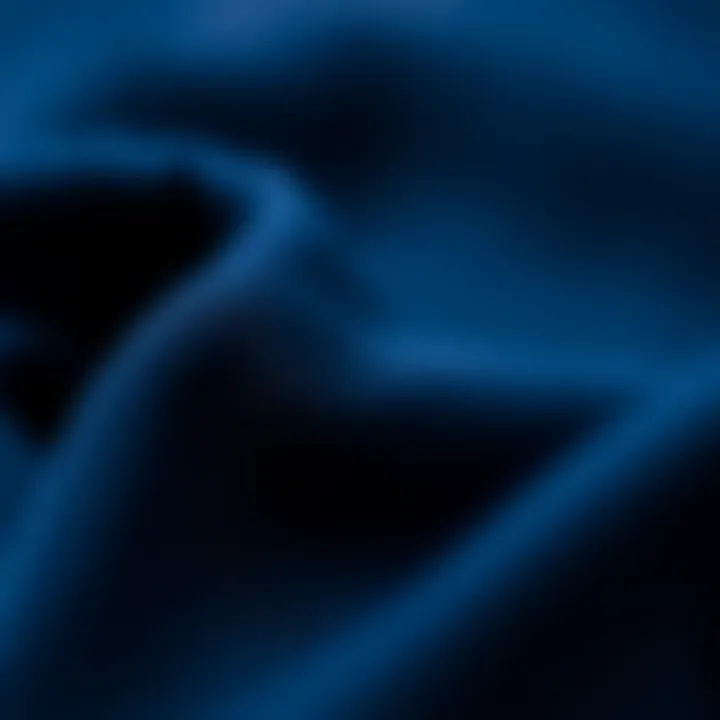 Detail shot of navy fabric texture