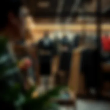 Fashionable boutique interior