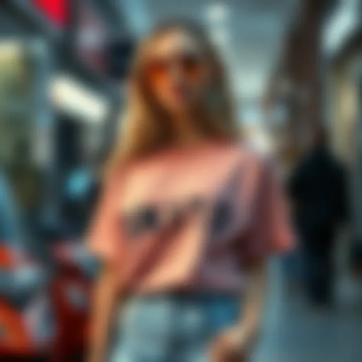 Fashionable outfit combinations created with outlet t-shirts