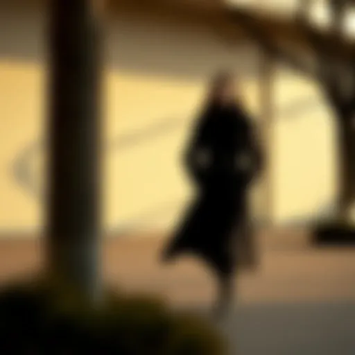 Elegant long coat in a modern design