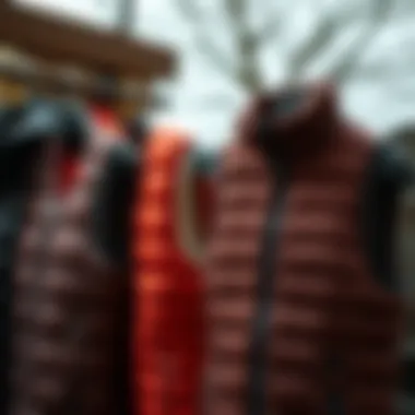 Seasonal Jersey Vests for All Weather Seasonal display of jersey vests suitable for different weather conditions