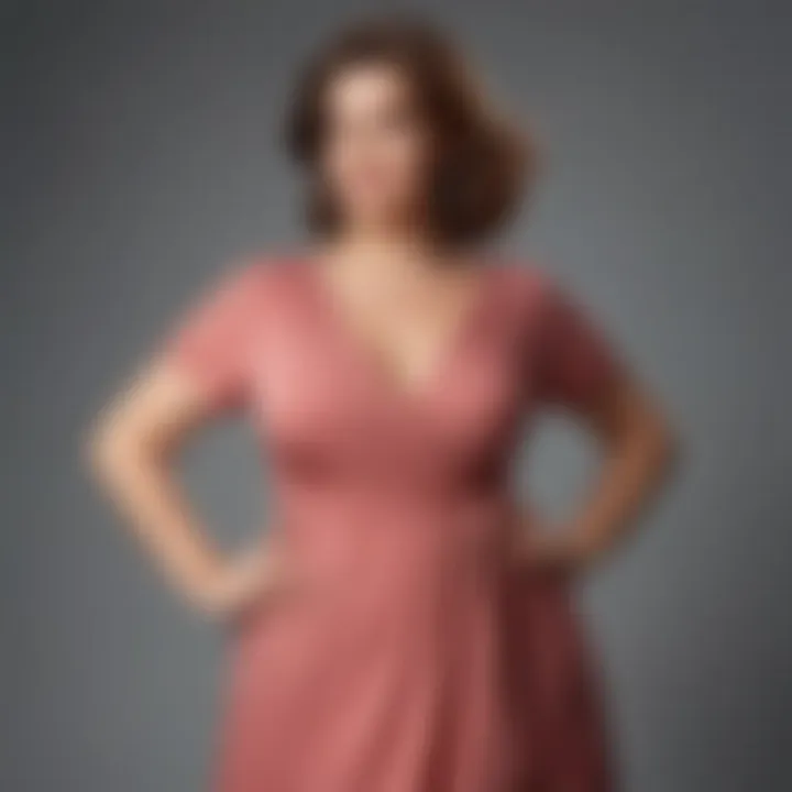 Stylish plus-size mother dress suitable for various body types