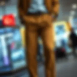 Stylish short fabric trousers showcasing modern design