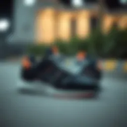 Sneakers showcasing modern design elements