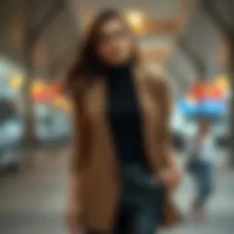 Elegant black body styled with a chic blazer