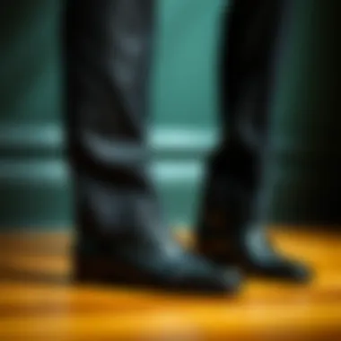 Classic Shoes to Complement a Black Suit Classic black suit paired with stylish shoes