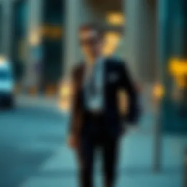 Rich Accessory Options for a Black Suit Sleek black suit featuring rich accessory options