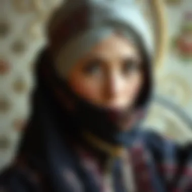 Traditional turban attire with intricate embroidery