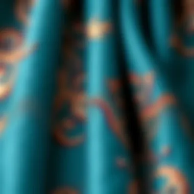 Luxurious Fabric Insights Close-up of fabric texture and design