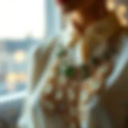 Elegant shirt with gemstone embellishments